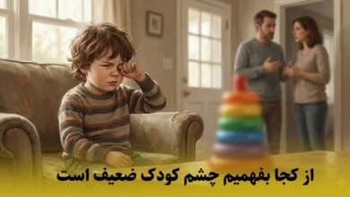 از کجا بفهمیم چشم کودک ضعیف است