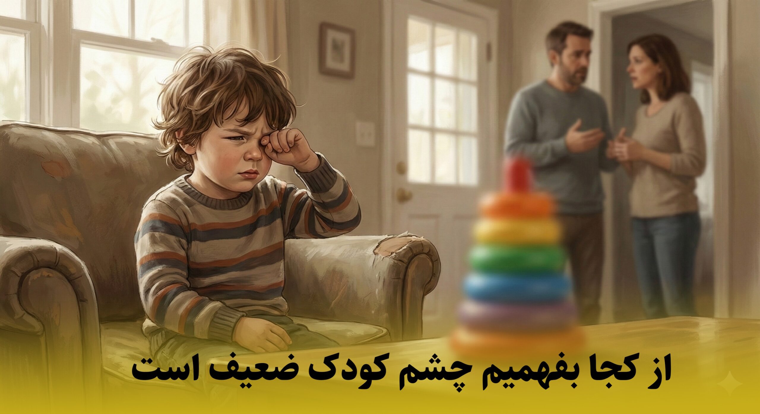 از کجا بفهمیم چشم کودک ضعیف است