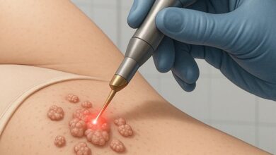 زگیل تناسلی از طریق دستگاه لیزر