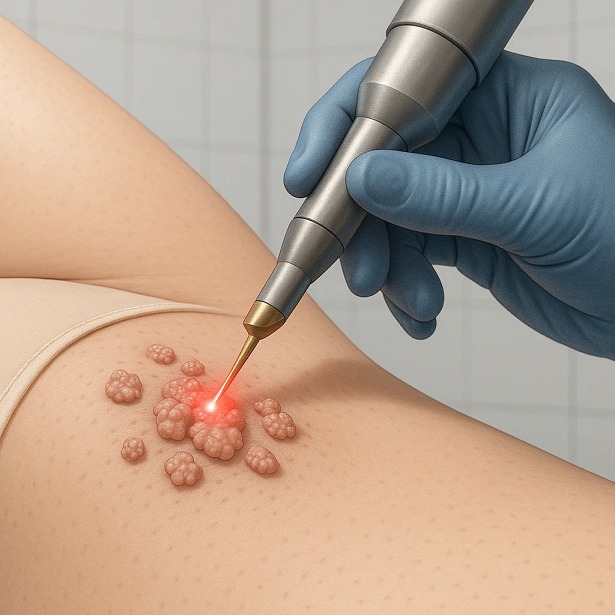 زگیل تناسلی از طریق دستگاه لیزر